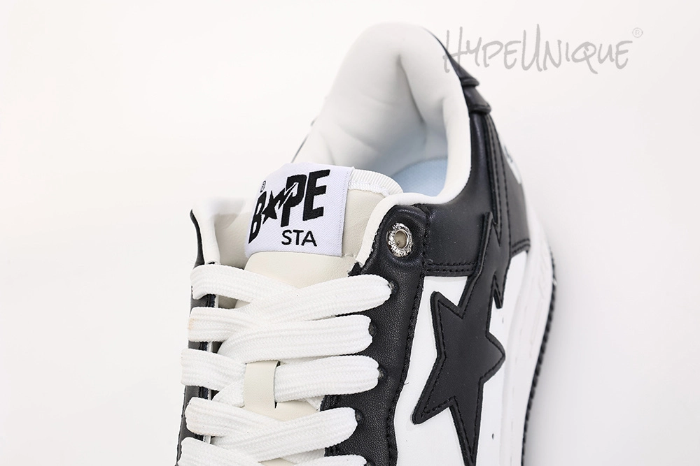 bapesta #4 m1 ‘black’ matter leahter