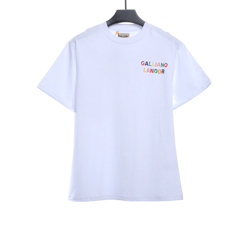 gallery dept rainbow letter print t-shirt reps