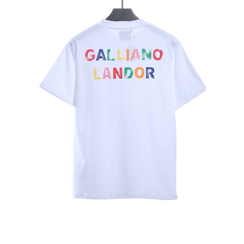 gallery dept rainbow letter print t-shirt reps