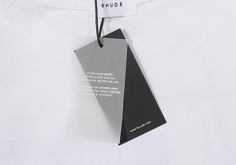 rhude 02 logo print t-shirt reps