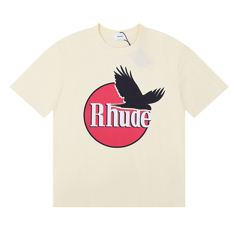 rhude eagle logo print t-shirt reps