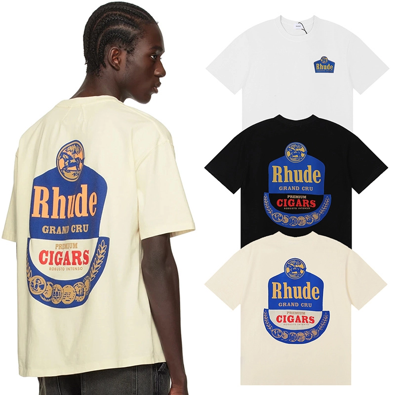 rhude grand cru print t-shirt reps