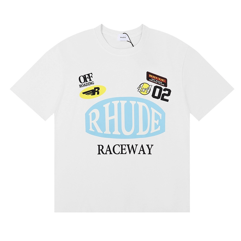 rhude graphic print t-shirt reps