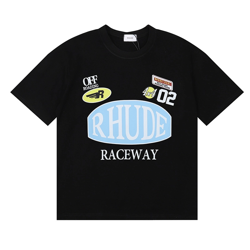 rhude graphic print t-shirt reps