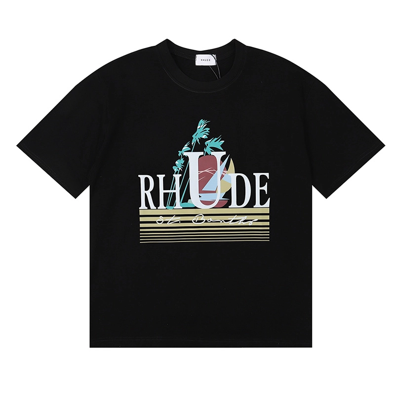 rhude sailboat logo print t-shirt reps