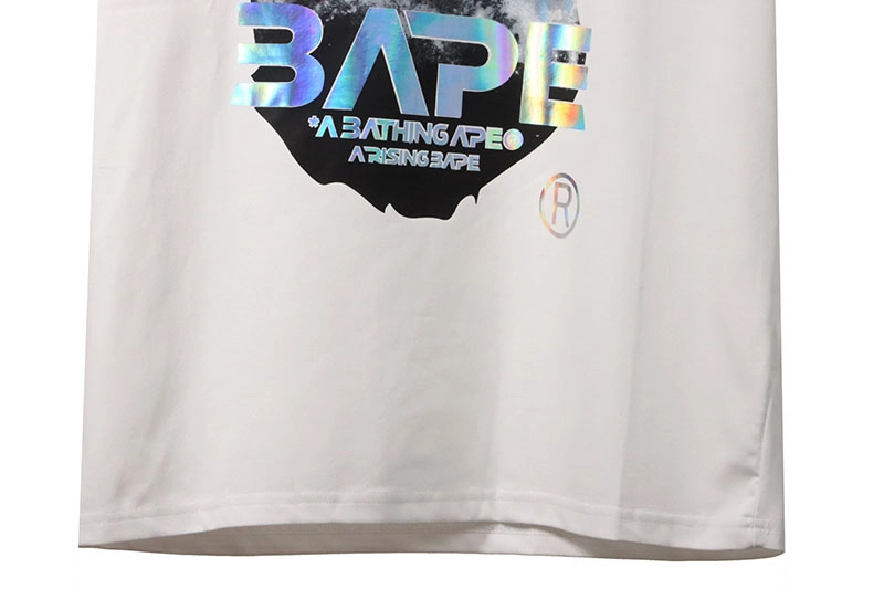 bape moon ape head print t-shirt