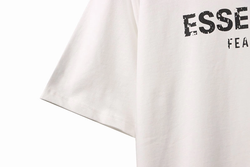 fear of god essentials damaged letter t-shirt