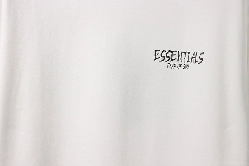 fear of god essentials signature letter t-shirt