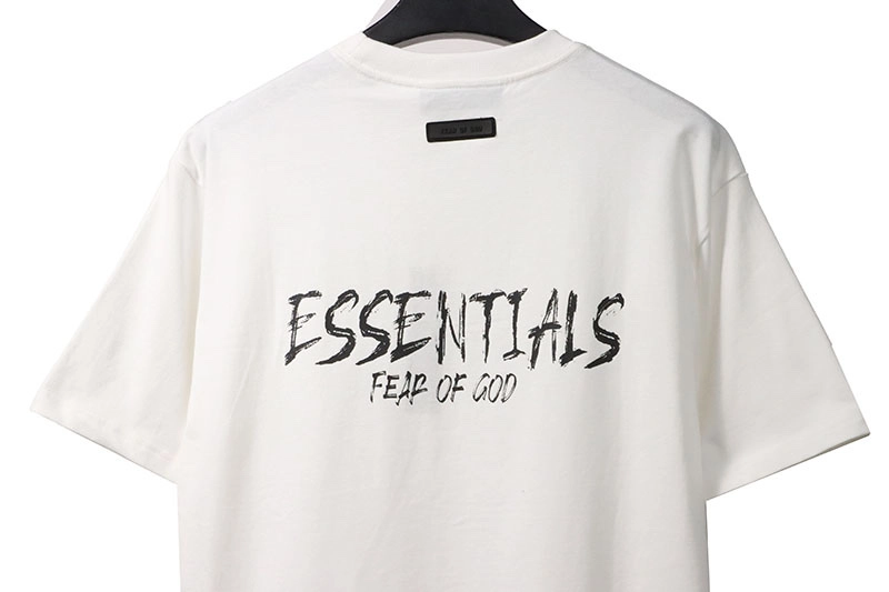 fear of god essentials signature letter t-shirt