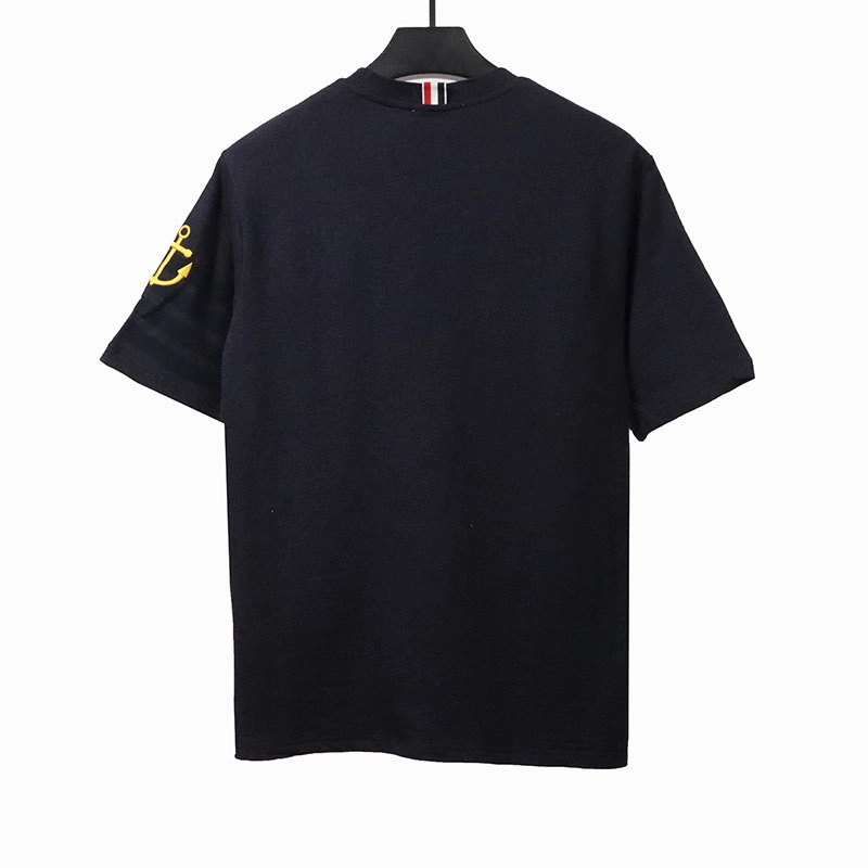 tb side gold anchor embroidery t-shirt