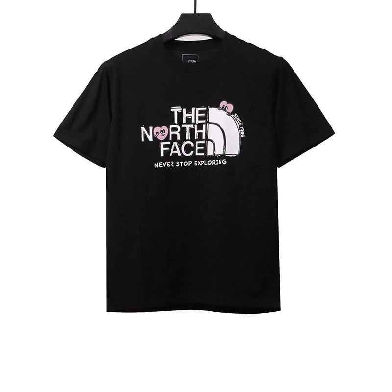 the north face heart print t-shirt