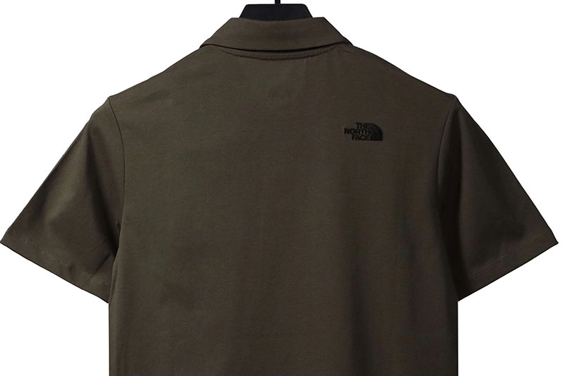 the north face small logo polo