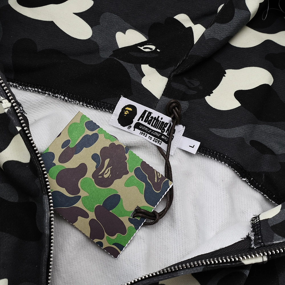 bape city camo shark full zip hoodie mens reps