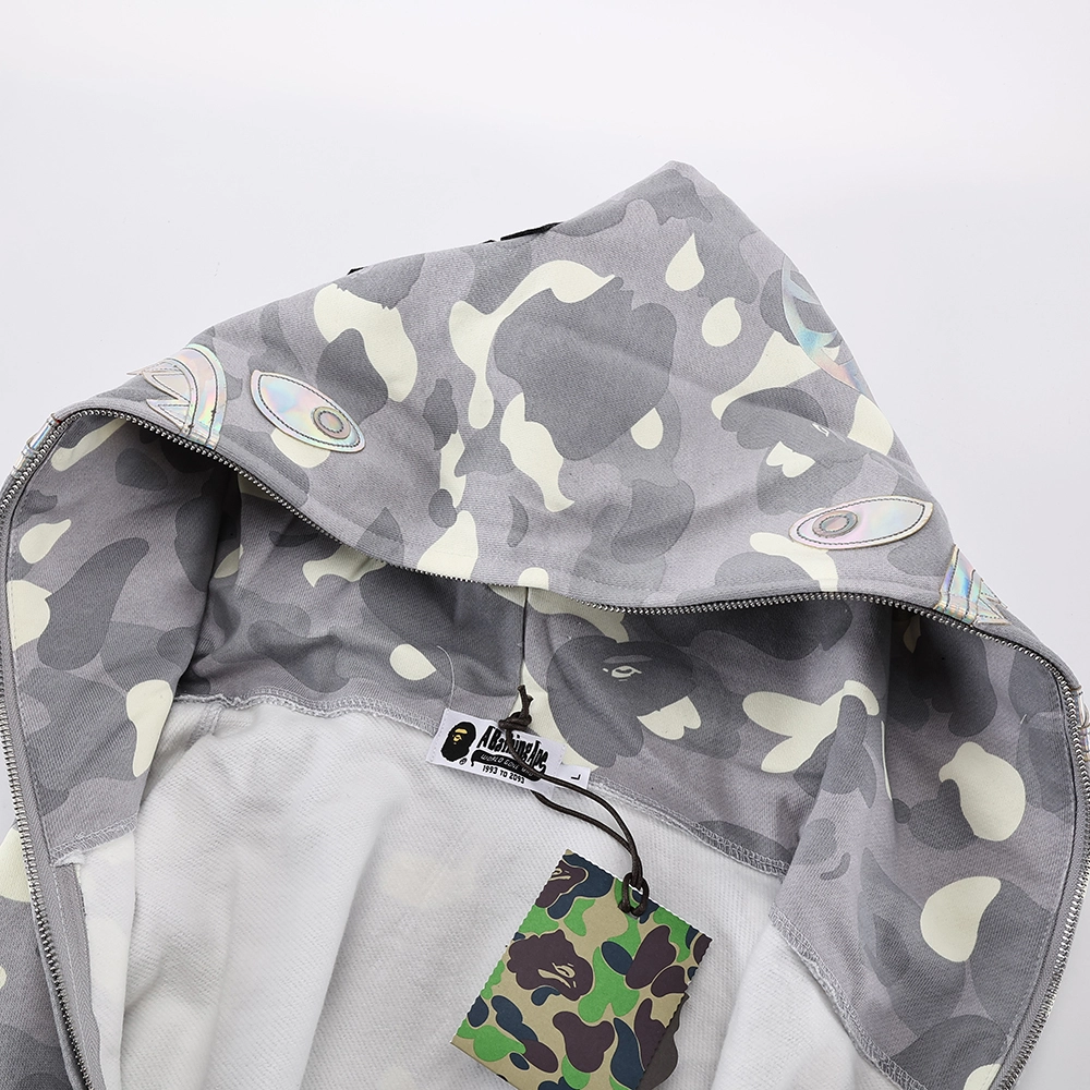 bape city camo shark full zip hoodie mens reps