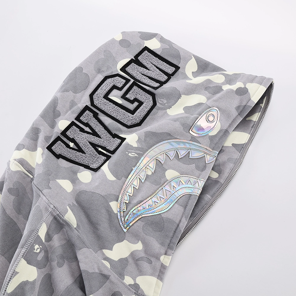 bape city camo shark full zip hoodie mens reps