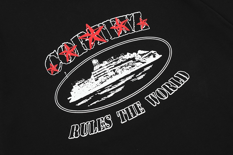 corteiz 5 stars “rule the world” tees