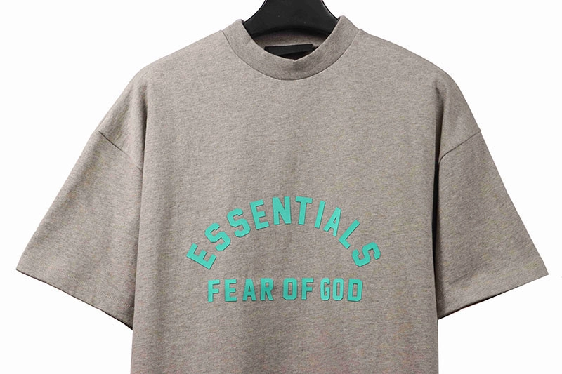 fear of god essentials fluorescent letter t-shirt