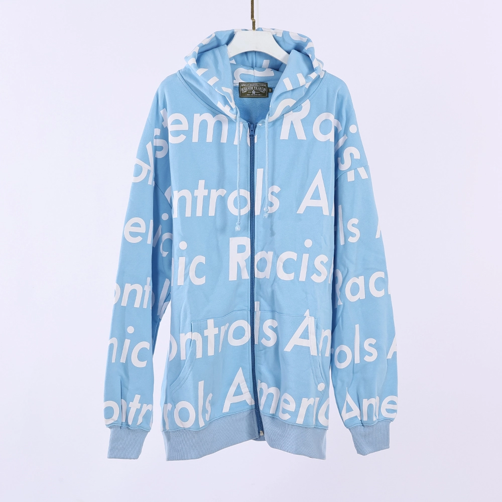 denim tears x arthur jafa systemic racism controls america zip up hoodie