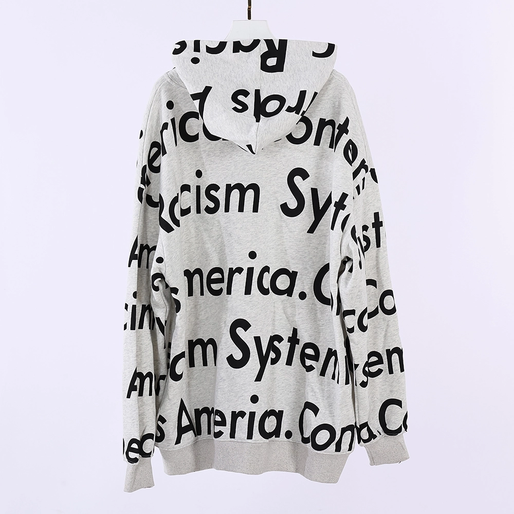 denim tears x arthur jafa systemic racism controls america zip up hoodie