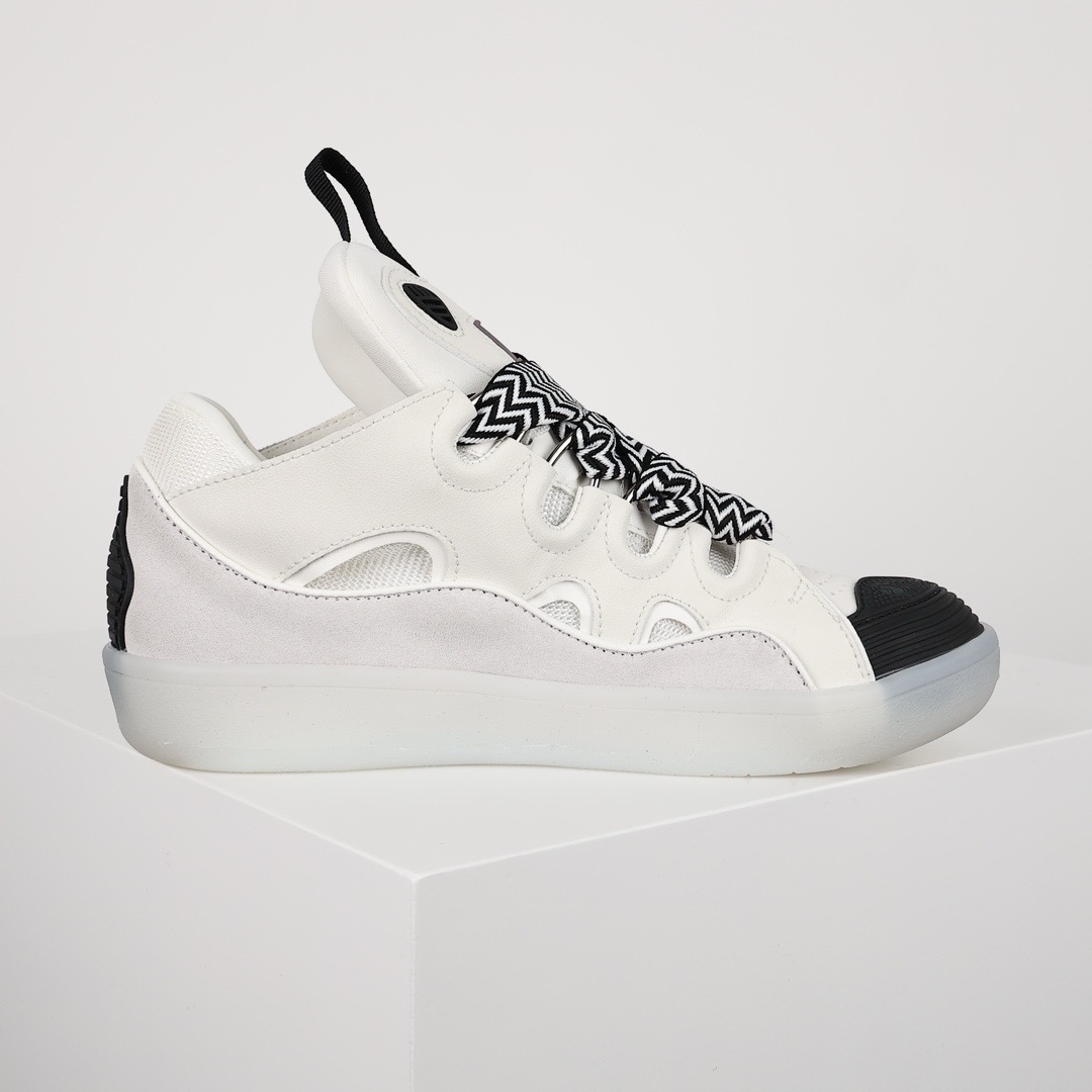 lanvin curb sneakers ‘white transparent’