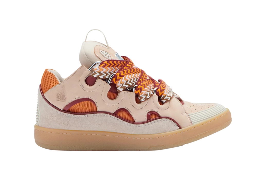 lanvin curb sneakers ‘pale pink mango’